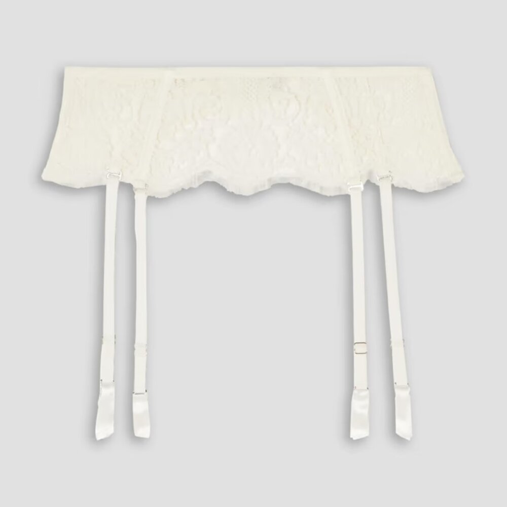 I.D. SARRIERI A Night in Marrakech Lace Garter Suspender Belt Cream Size M NWT - Picture 2 of 12